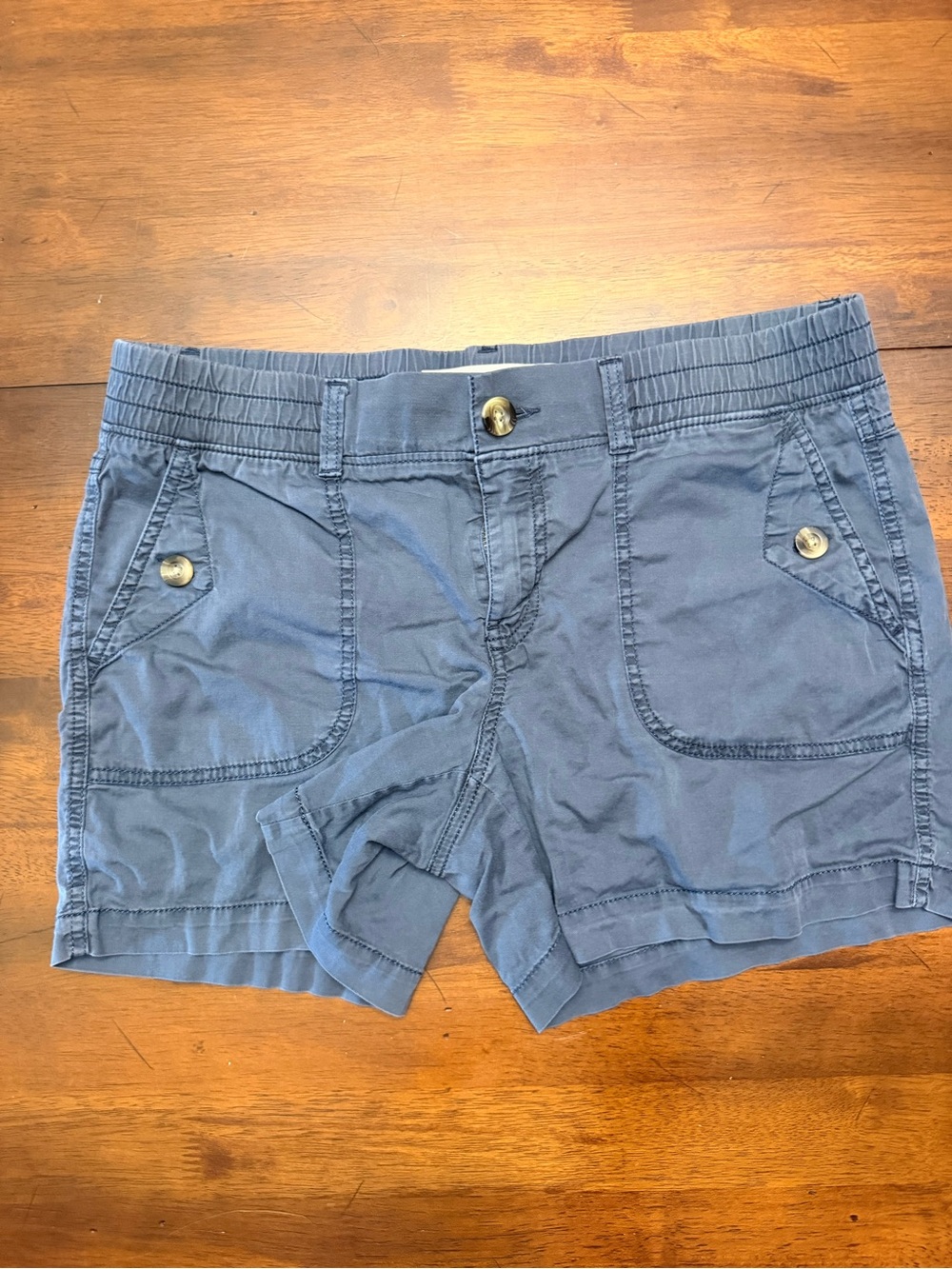 Sonoma Women’s Shorts Trio - Blue Denim, Tan, Gray - Picture 7 of 10
